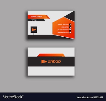 modern corporate business card template business