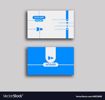 modern corporate business card template business