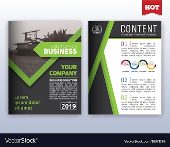  					Modern corporate business flyer layout design vector&nbsp;image														