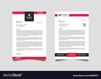 modern corporate letterhead design
