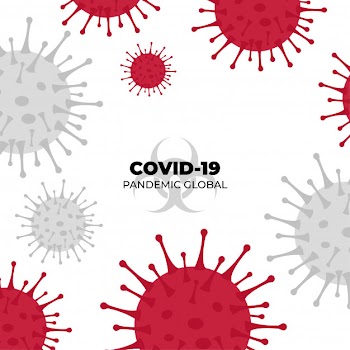 Modern covid-19 background Free Vector