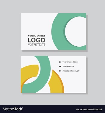 Modern creative and clean business card template vector image