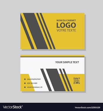Modern creative and clean business card template vector image