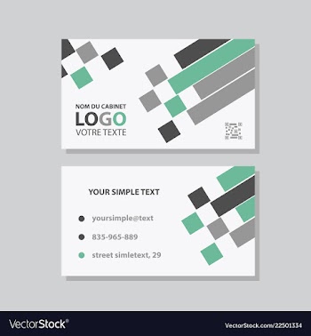 Modern creative and clean business card template vector image