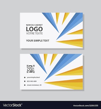 Modern creative and clean business card template vector image