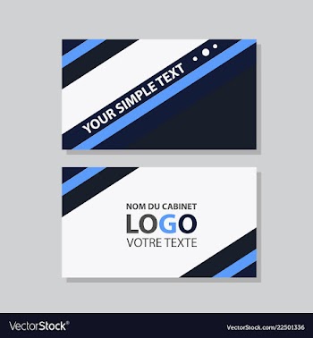 Modern creative and clean business card template vector image