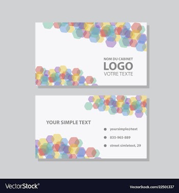 Modern creative and clean business card template vector image