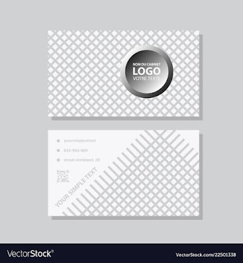 Modern creative and clean business card template vector image