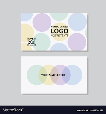 Modern creative and clean business card template vector image