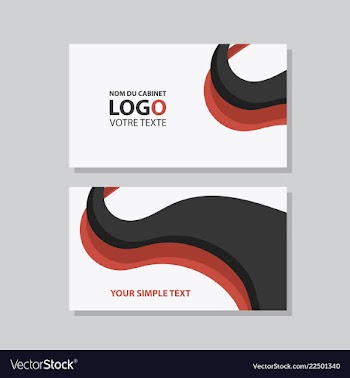 Modern creative and clean business card template vector image