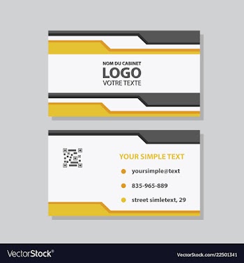 Modern creative and clean business card template vector image