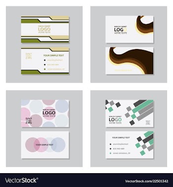Modern creative and clean business card template vector image