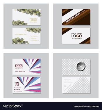 Modern creative and clean business card template vector image