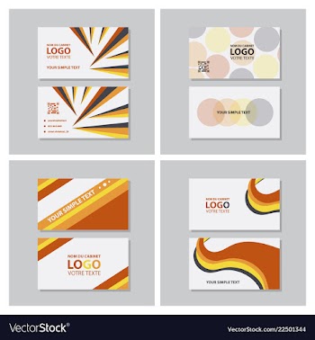 Modern creative and clean business card template vector image