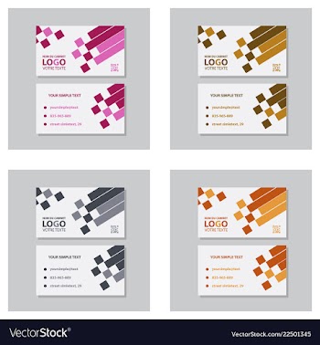 Modern creative and clean business card template vector image
