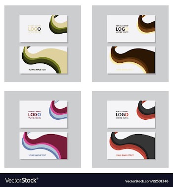 Modern creative and clean business card template vector image