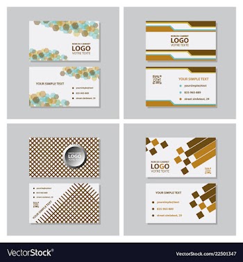 Modern creative and clean business card template vector image