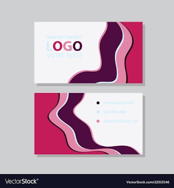 Modern creative and clean business card template vector image