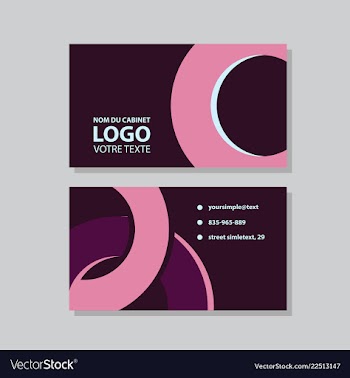 Modern creative and clean business card template vector image