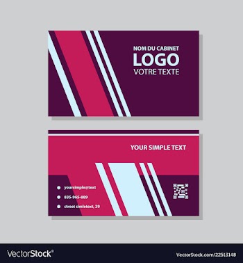Modern creative and clean business card template vector image