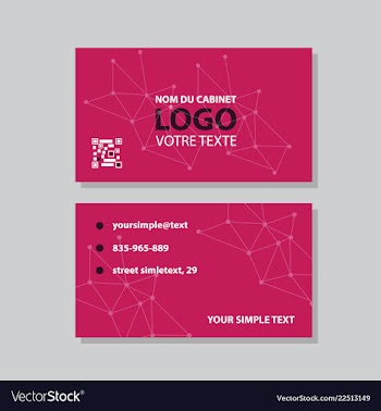 Modern creative and clean business card template vector image