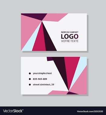 Modern creative and clean business card template vector image