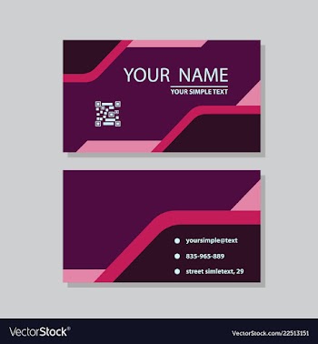 Modern creative and clean business card template vector image