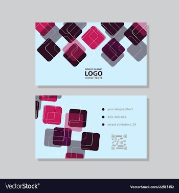 Modern creative and clean business card template vector image