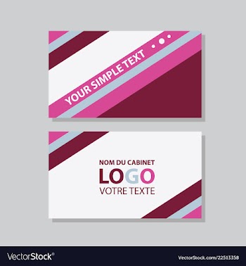 Modern creative and clean business card template vector image