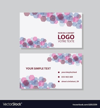 Modern creative and clean business card template vector image
