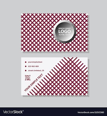 Modern creative and clean business card template vector image