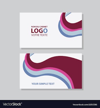 Modern creative and clean business card template vector image