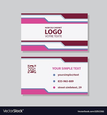 Modern creative and clean business card template vector image