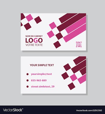 Modern creative and clean business card template vector image