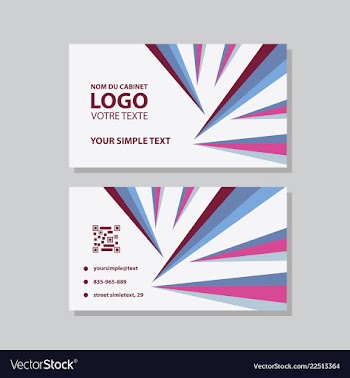 Modern creative and clean business card template vector image