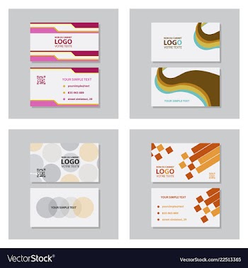 Modern creative and clean business card template vector image