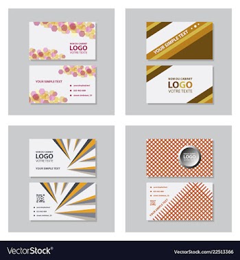 Modern creative and clean business card template vector image