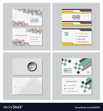 Modern creative and clean business card template vector image