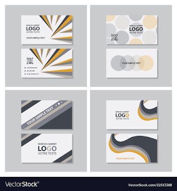 Modern creative and clean business card template vector image