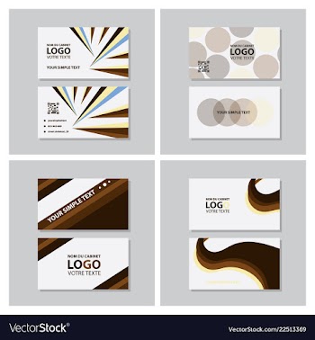 Modern creative and clean business card template vector image
