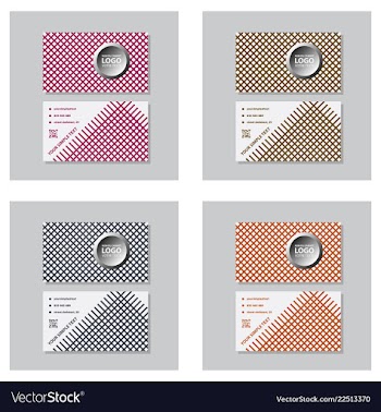 Modern creative and clean business card template vector image