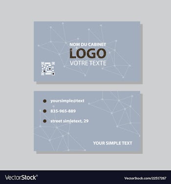 Modern creative and clean business card template vector image