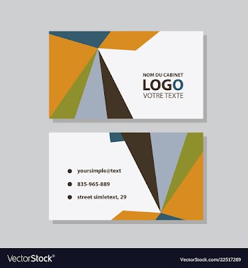 Modern creative and clean business card template vector image