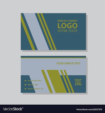 Modern creative and clean business card template vector image