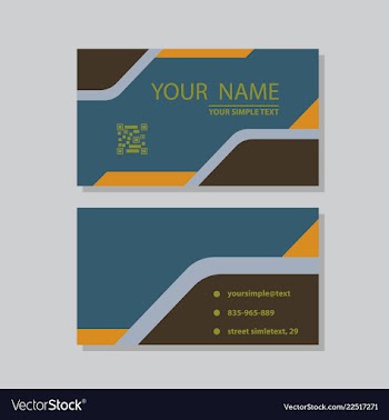 Modern creative and clean business card template vector image