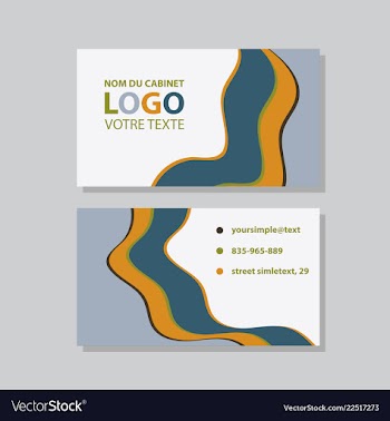 Modern creative and clean business card template vector image