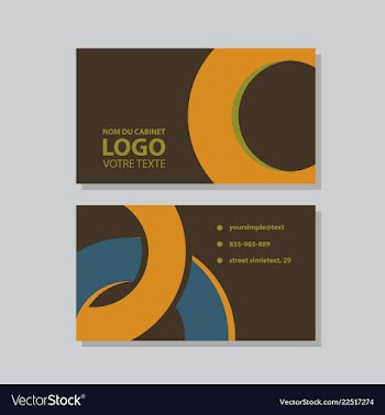 Modern creative and clean business card template vector image