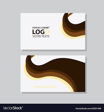Modern creative and clean business card template vector image