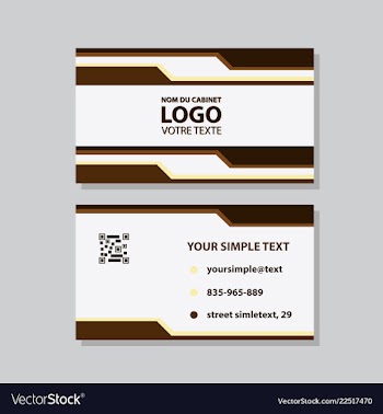 Modern creative and clean business card template vector image