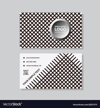 Modern creative and clean business card template vector image